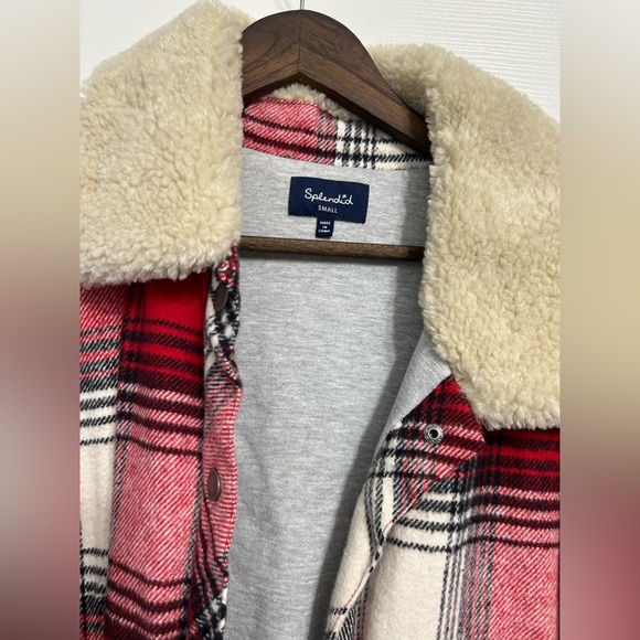 SPLENDID plaid jacket with Sherpa collar - Picture 4 of 4